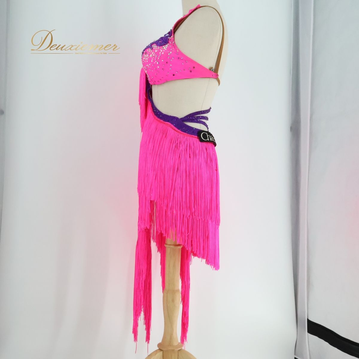 チャコットラテンドレス/フリンジ付きアシンメトリック 【公式通販】