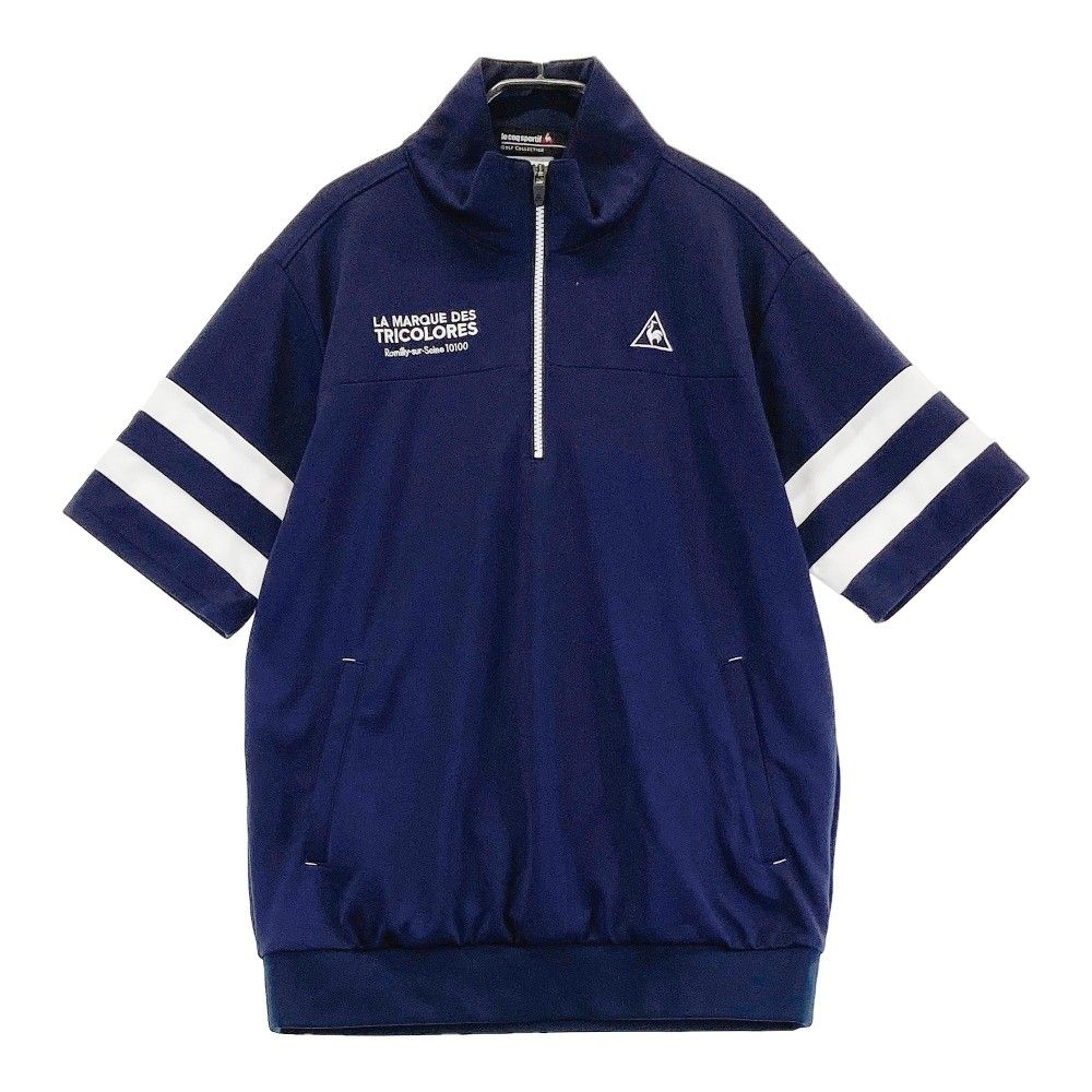 サイズ：L LE COQ GOLF ルコックゴルフ ハーフジップ 半袖Tシャツ
