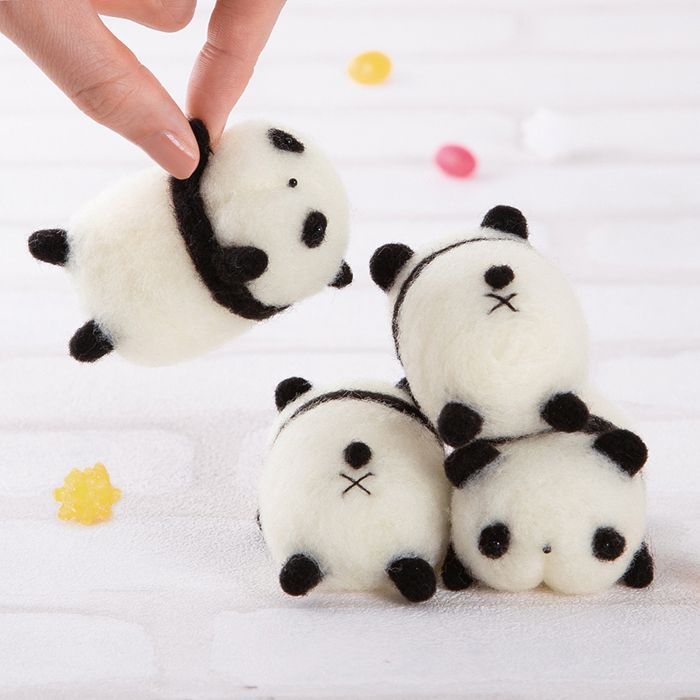 パンダ 【羊毛フェルト】ハンドメイド 人形 パンダ 【羊毛フェルト】ハンドメイド 人形