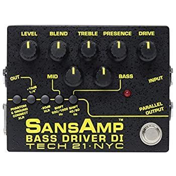 非常に良い Tech21 SANSAMP BASS DRIVER DI V2 ベース ドライブエフェクター-アンプシュミレーター-DI機能搭載