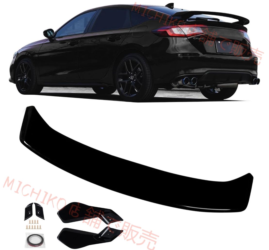 リアスポイラー ウイング シビック civic FL1 FL4 2021年～現行 エアロパーツ カスタム アクセサリ トランクスポイラー 塗装済み ABS素材