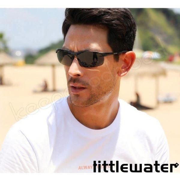 スポーツサングラス メンズ 調光偏光サングラス 調光サングラス 偏光 調光 uvカット ゴルフ 釣りランニング 野球 自転車用サングラス