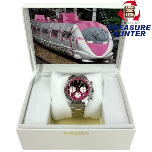 SEIKO×HELLO KITTY 500系新幹線 25周年記念 数量 5000個 クォーツ 腕時計 8T63-01R0 10気圧防水 セイコー×ハローキティ 101061686002