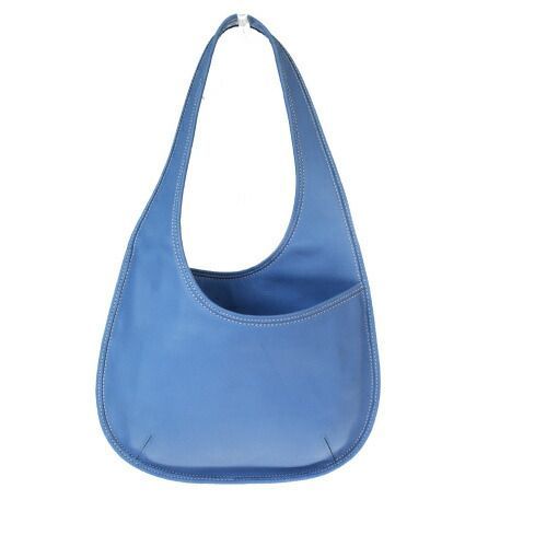 【中古】 コーチ(Coach) 9075 レザー ショルダーバッグ ライトブルー 03GB456