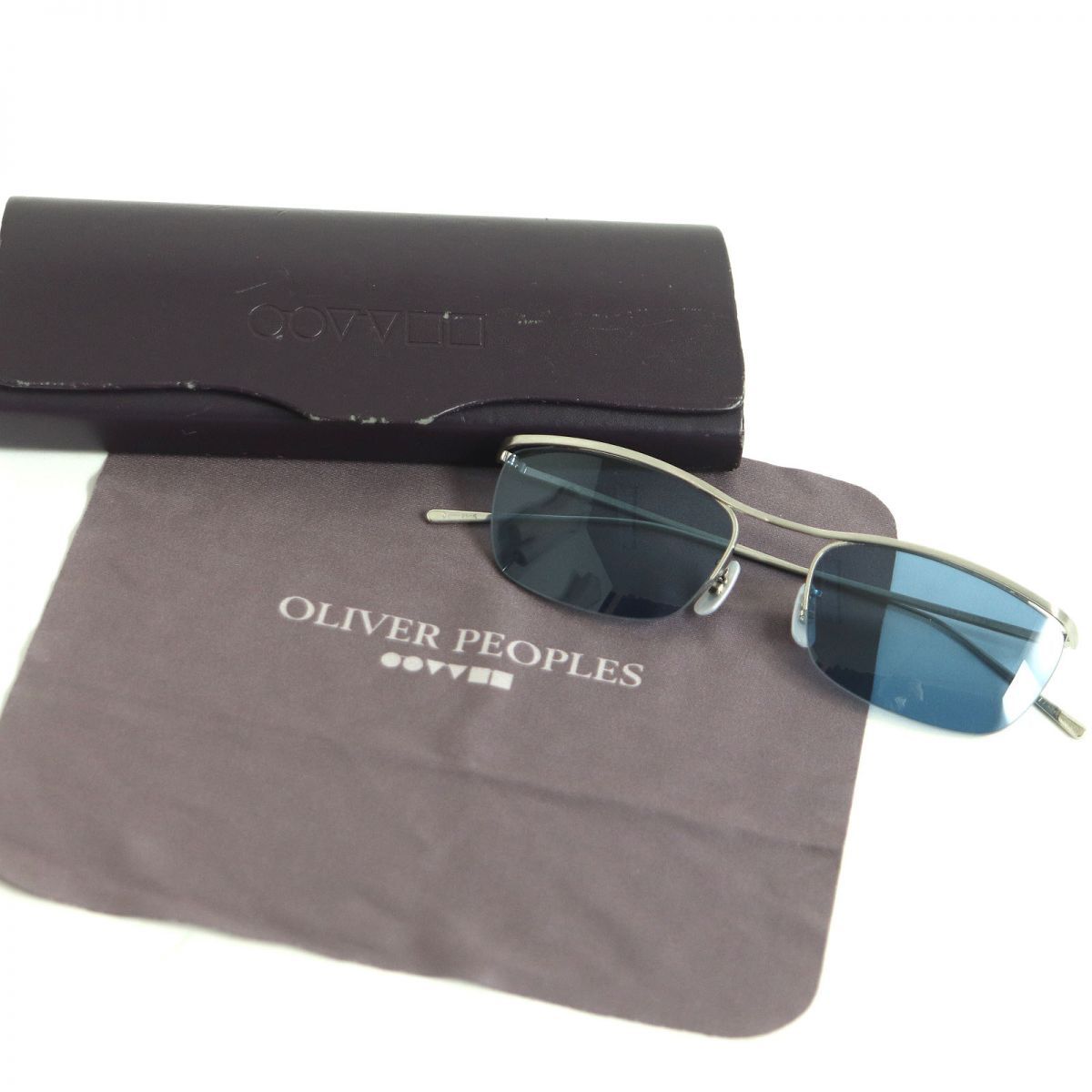 美品□OLIVER PEOPLES/オリバーピープルズ Ezy スクエア型 カラー