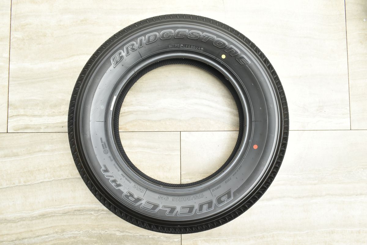 175/80R16 91Sブリヂストン デューラー H/L 852 新車外し BRIDGESTONE 中古 新車外し 極上品 ブリヂストン デューラー H/L852