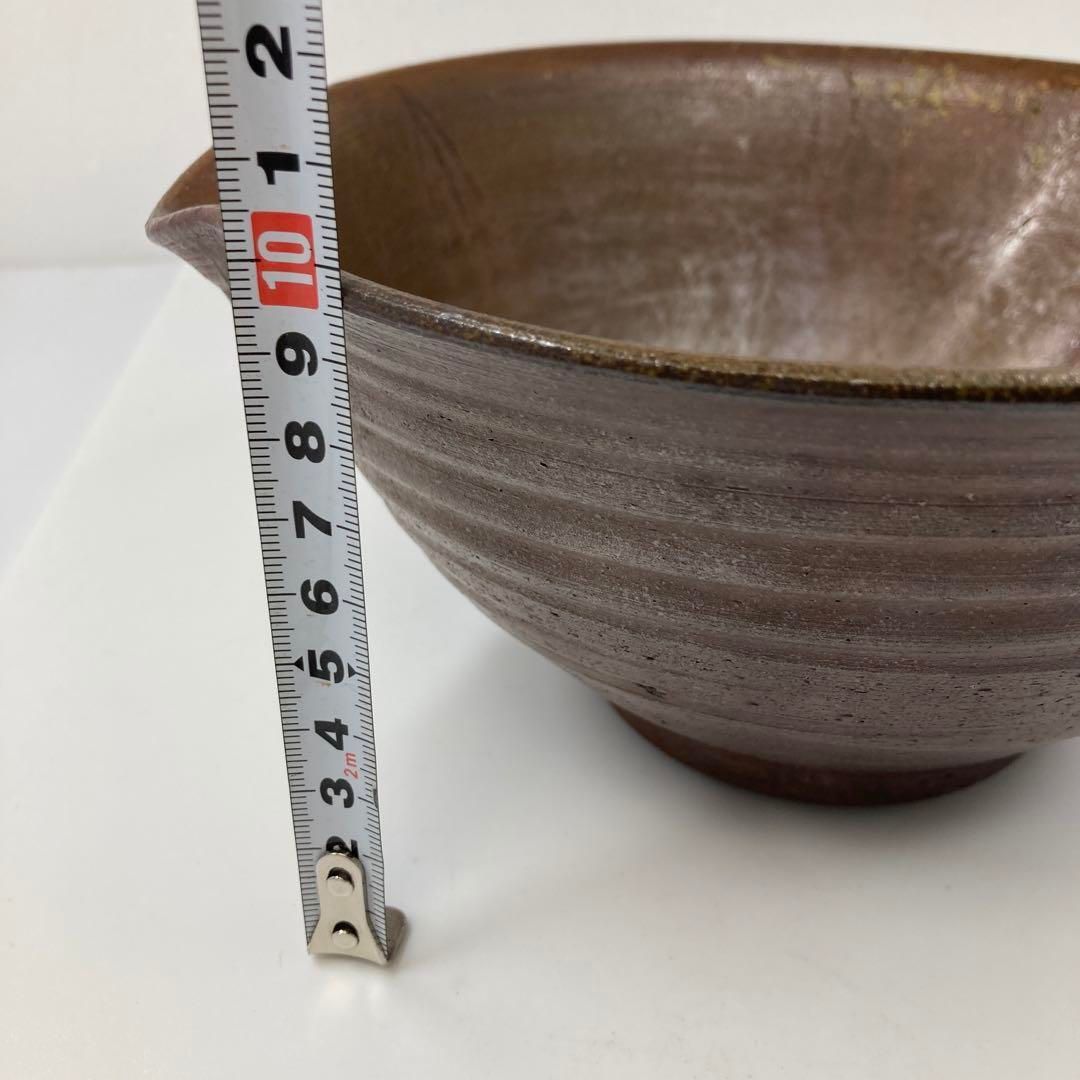 江戸初期　古備前　片口菓子器　景色と焼締抜群　口径21㎝　東里7-0108① 江戸初期 古備前 片口菓子器 景色と焼締抜群 口径21㎝ 東