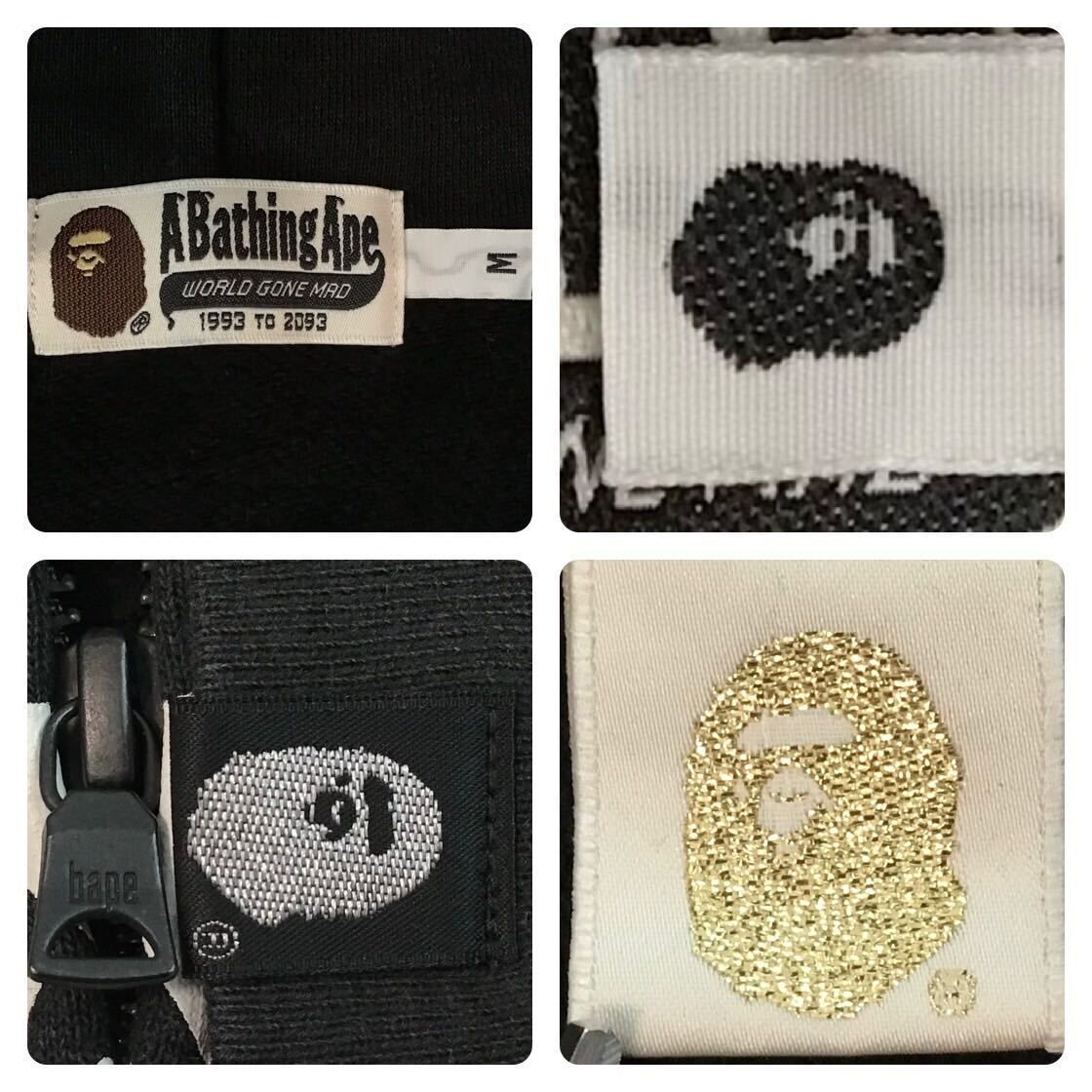 ☆ZOZO限定☆ スワロフスキー ジップ パーカー Mサイズ a bathing ape