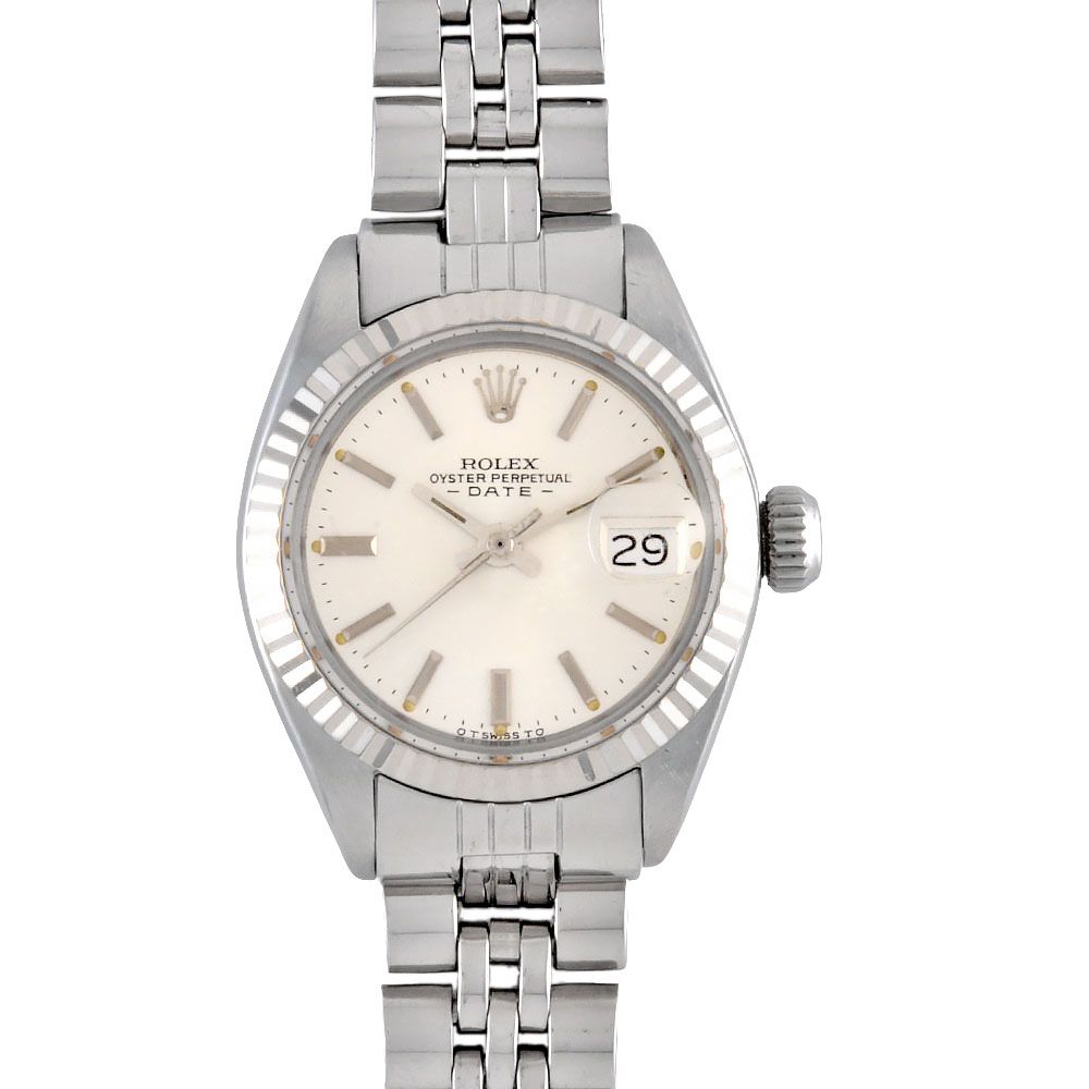 ロレックス ROLEX 6917 デイトジャスト 7桁40番台 1974年頃 腕時計 シルバー文字盤 フルーテッドベゼル レディース