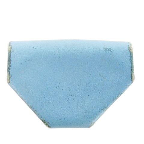 エルメス HERMES コインケース 小銭入れ 財布 ルヴァンキャトル レザー 革 蛇腹 ロゴボタン 青 ブルー CK31 GY11