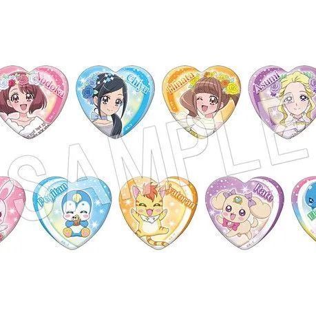 『1年保証』 ヒーリングっど プリキュア トレーディングハート缶バッジ ピンズ・ピンバッジ・缶バッジ