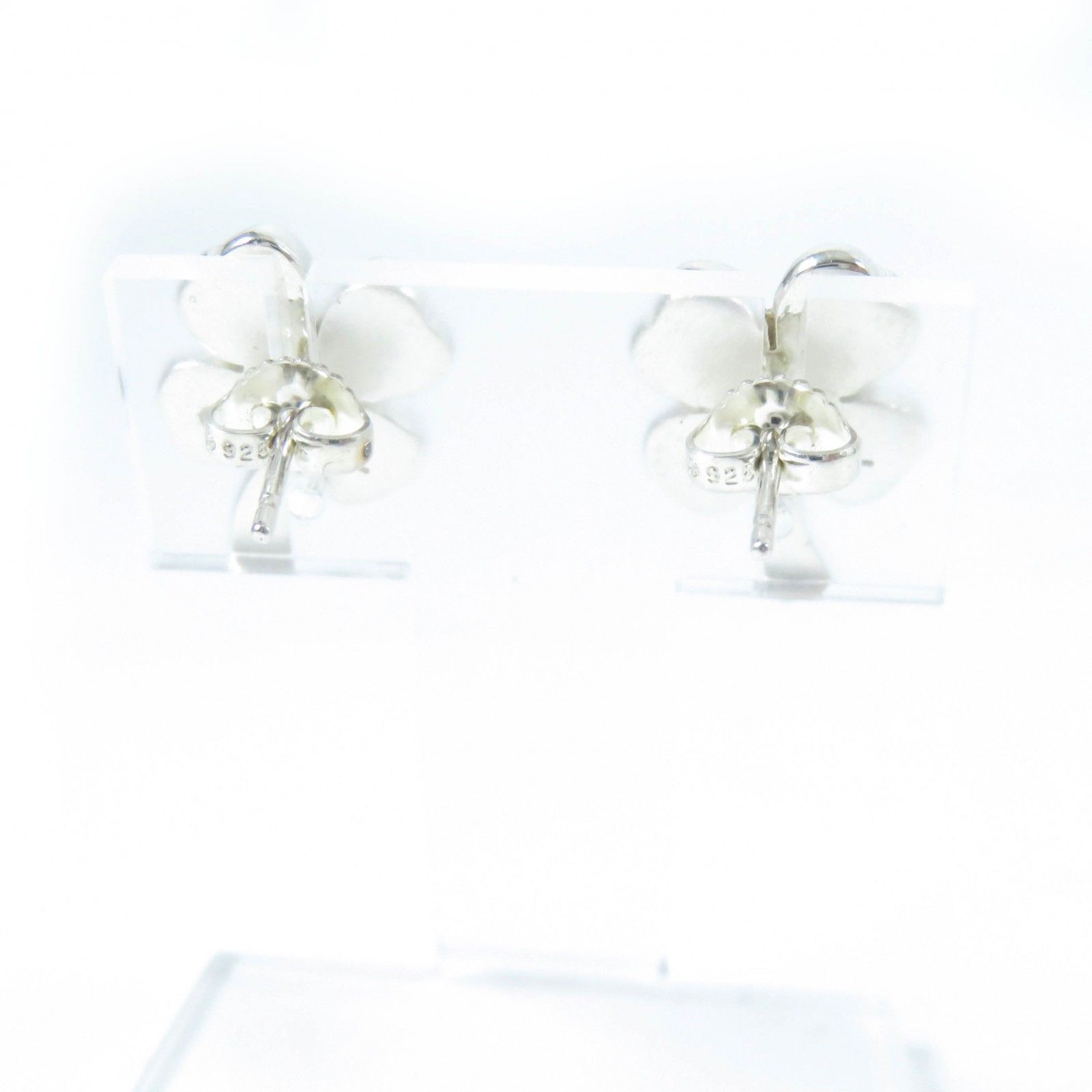 美品 CHANEL シャネル ピアス silver925 ロゴ クローバー