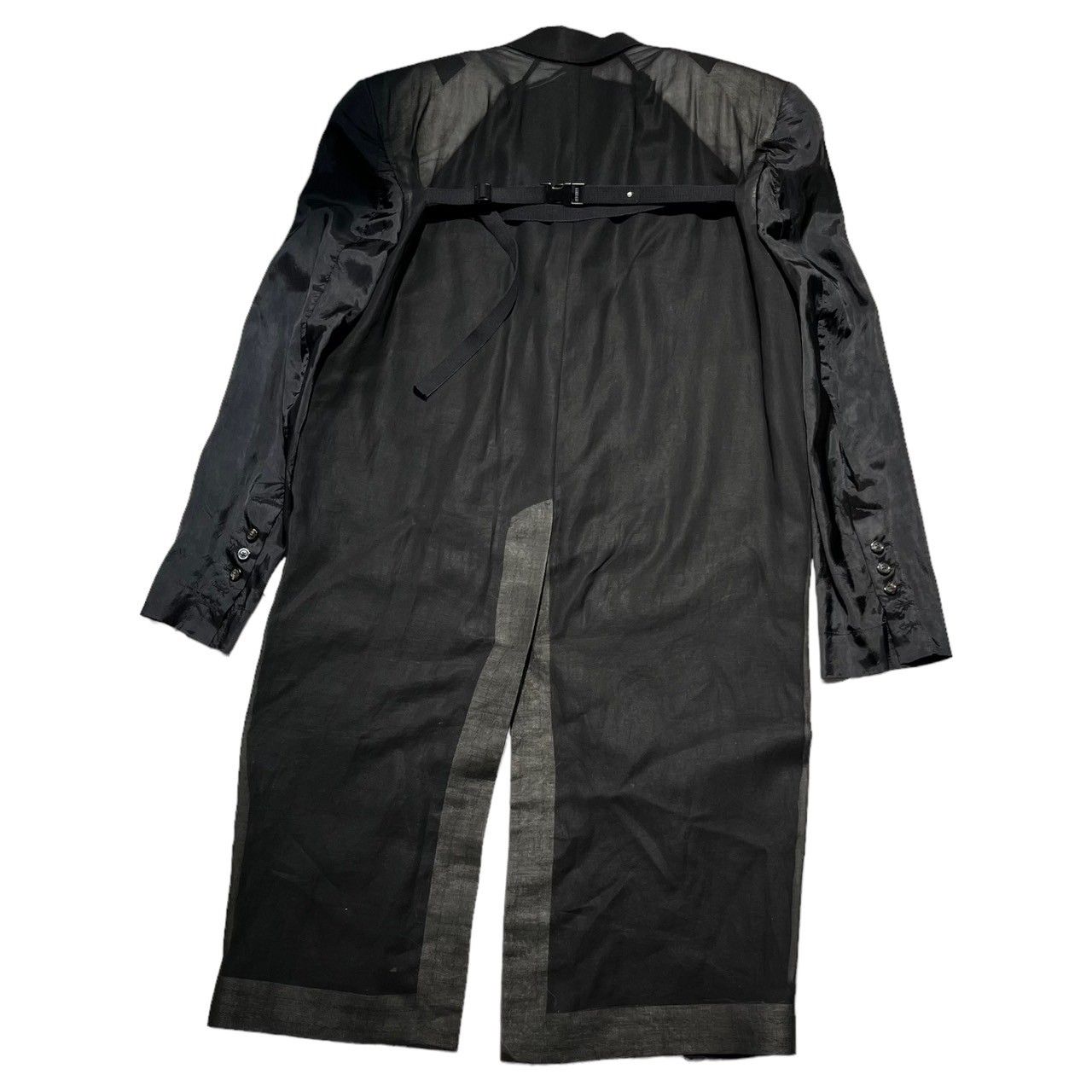 Rick Owens(リックオウエンス) 22SS Fogtatlin Coat フォグタトリン コート RR01B1936 46(S~M) ブラック  チェスター スケルトン - メルカリ