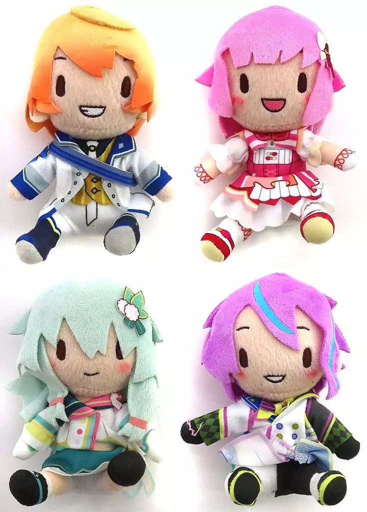 中古】ぬいぐるみ 全4種セット ふわぷち ミニぬいぐるみ