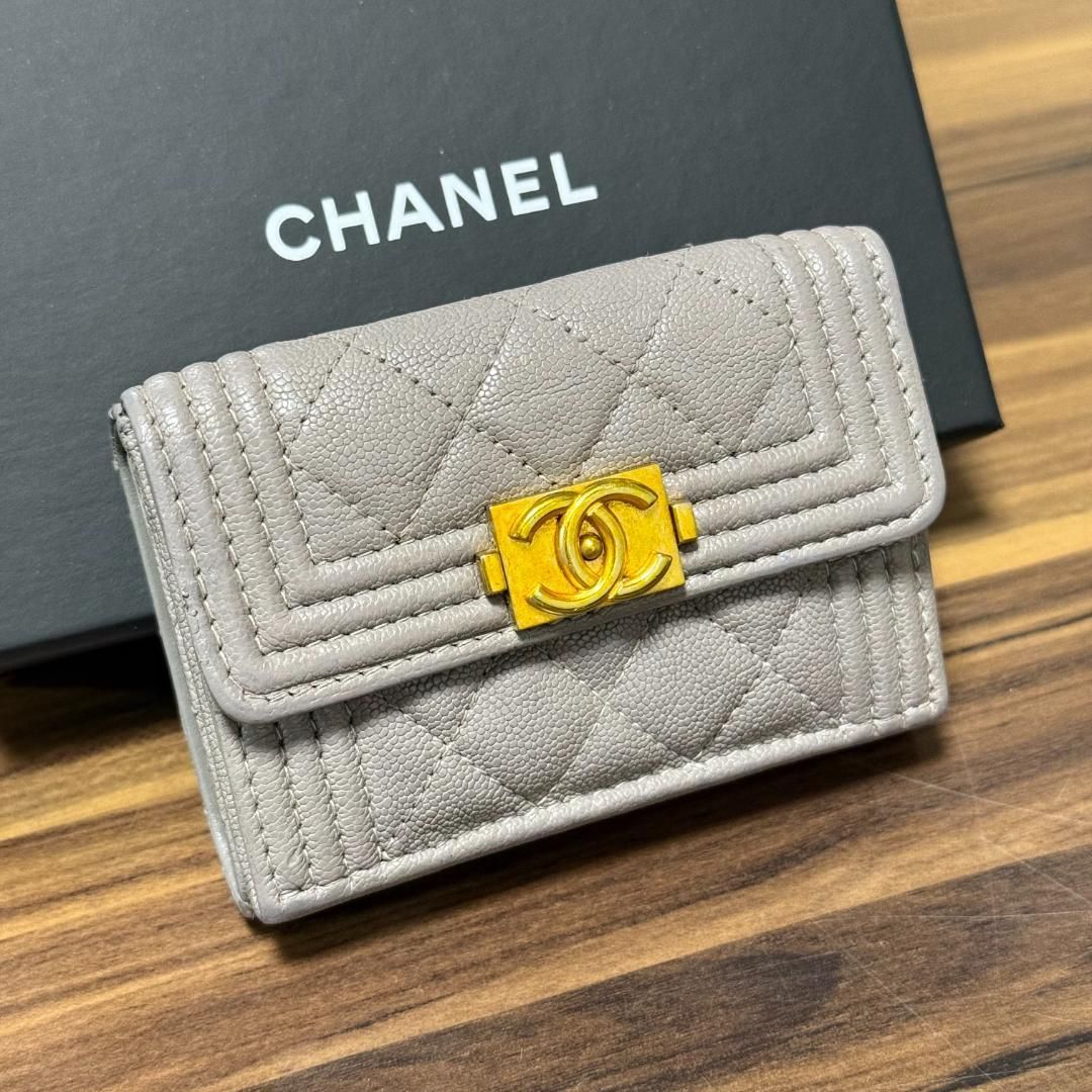 ⭐️美品 シールあり⭐️CHANEL 財布 三つ折り ボーイシャネル