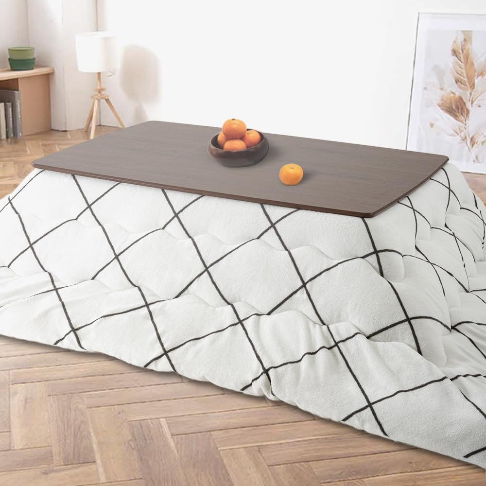 アイリスプラザ こたつ掛布団 185×235cm 長方形 あったかボリュームこたつ掛布団 柔らかく軽いふっくらわた入り 軽量 ホワイト RVKF-235