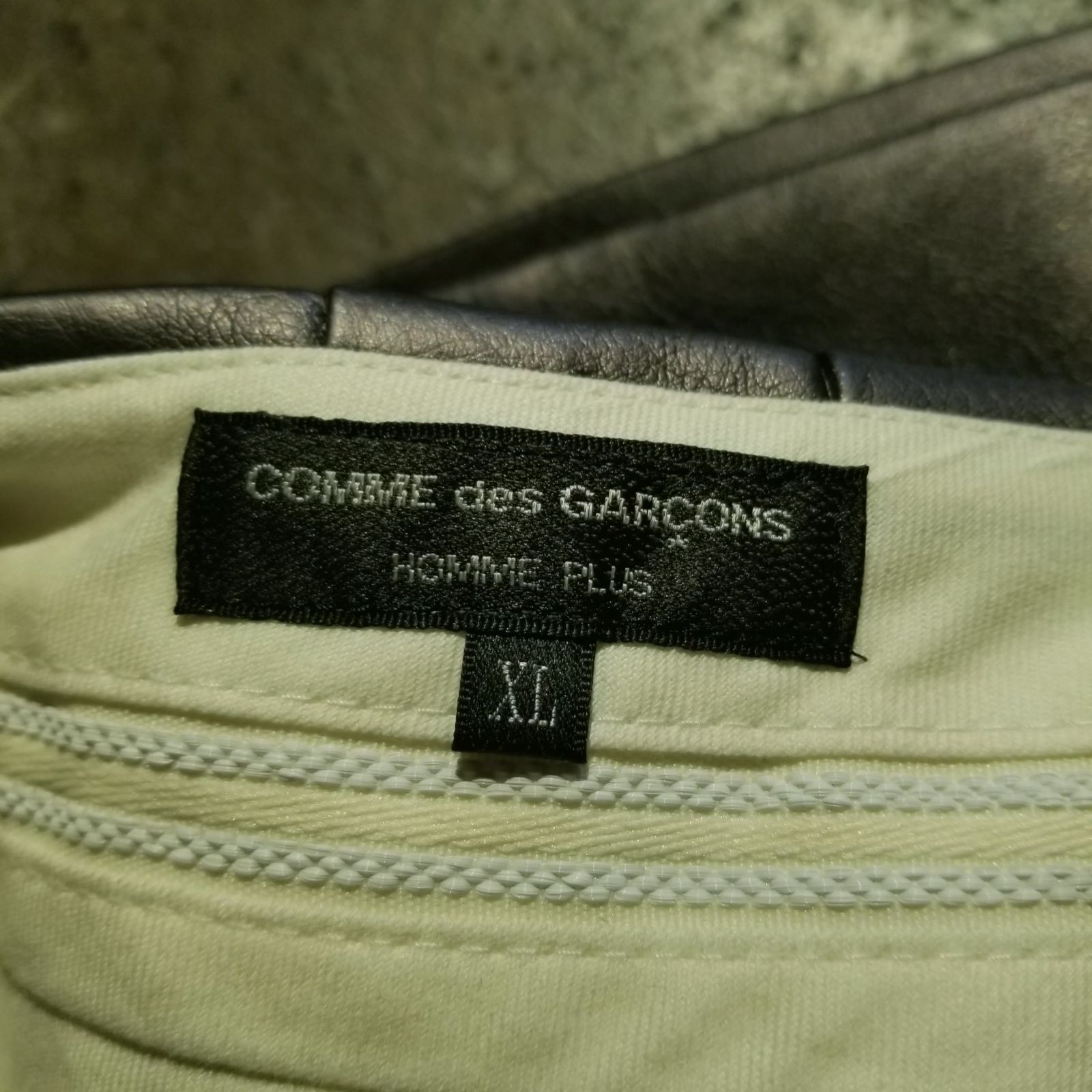 COMME des GARCONS HOMME PLUS 21ss フェイクレザー2タック ワイド