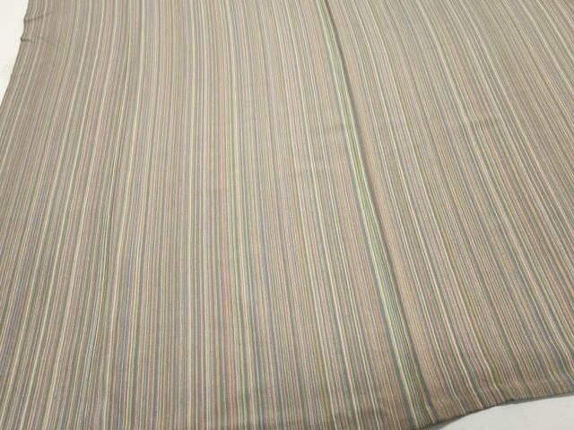 平和屋着物▽小紋 単衣 縞 CAAQ0041vf