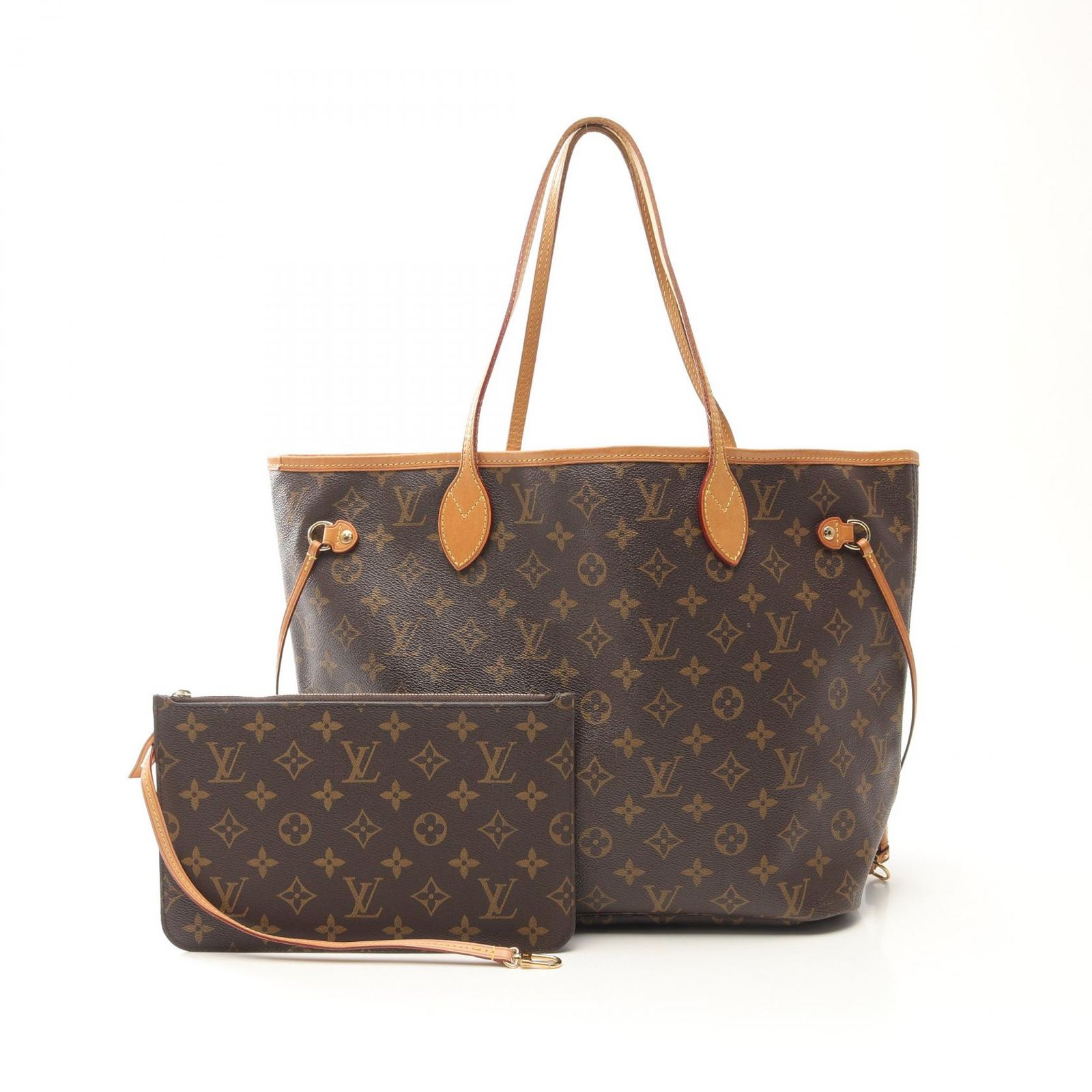 ルイ ヴィトン LOUIS VUITTON トートバッグ ネヴァーフルMM モノグラム M40995 PVCコーティングキャンバス レザー ネヴァーフルMM レディース Used A