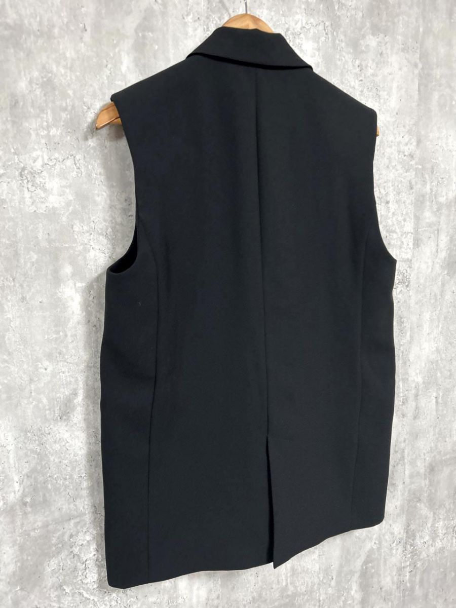 ZARA ザラ シンプル ロング ベスト sizeM/黒 □□ レディース