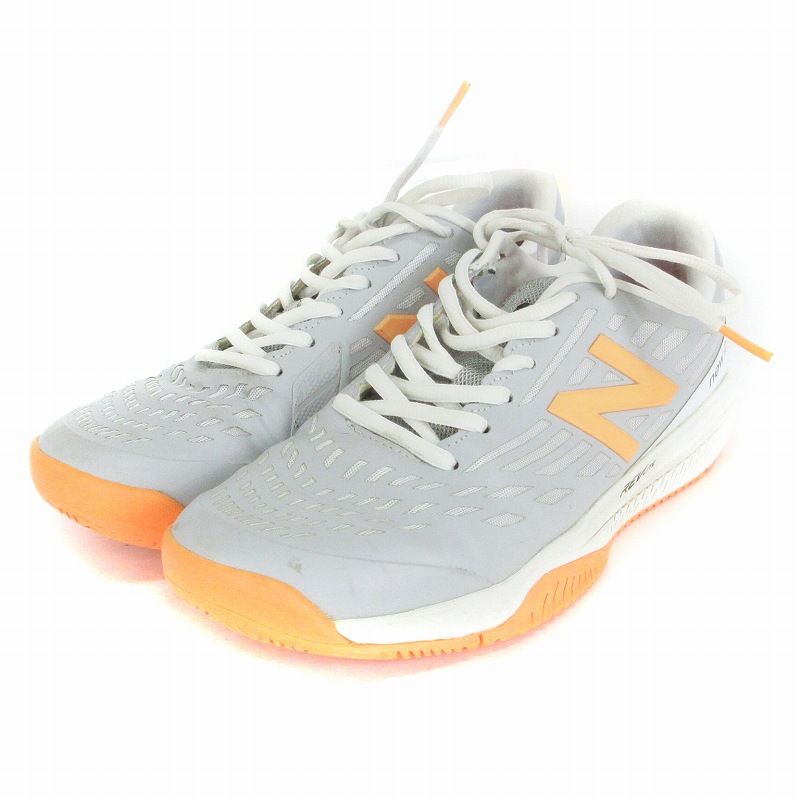 ニューバランス NEW BALANCE WCO796 テニスシューズ スニーカー グレー ピンク 24.5cm 靴