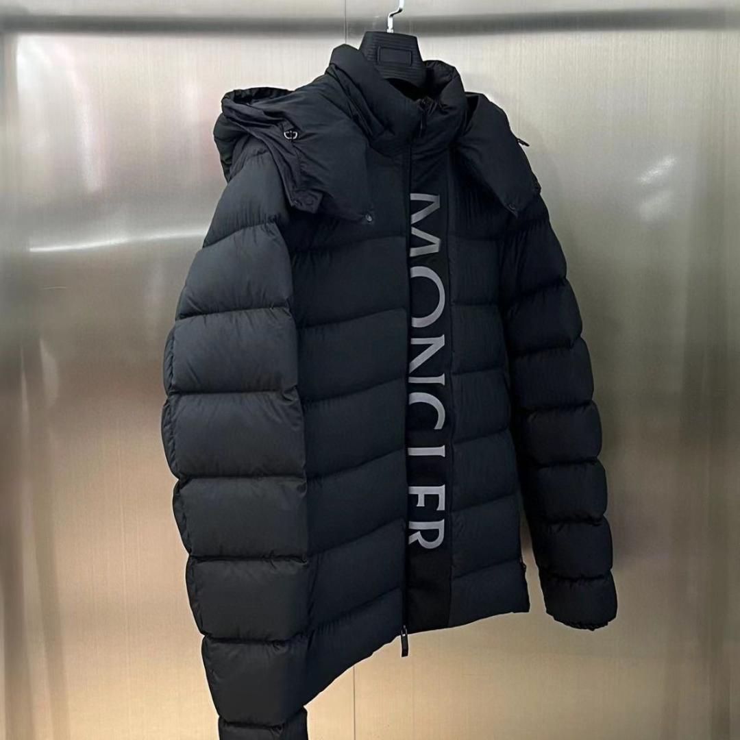 Moncler ブラック ダウンジャケット ブラック Khloeロングダウンジャケット : ロングダウン