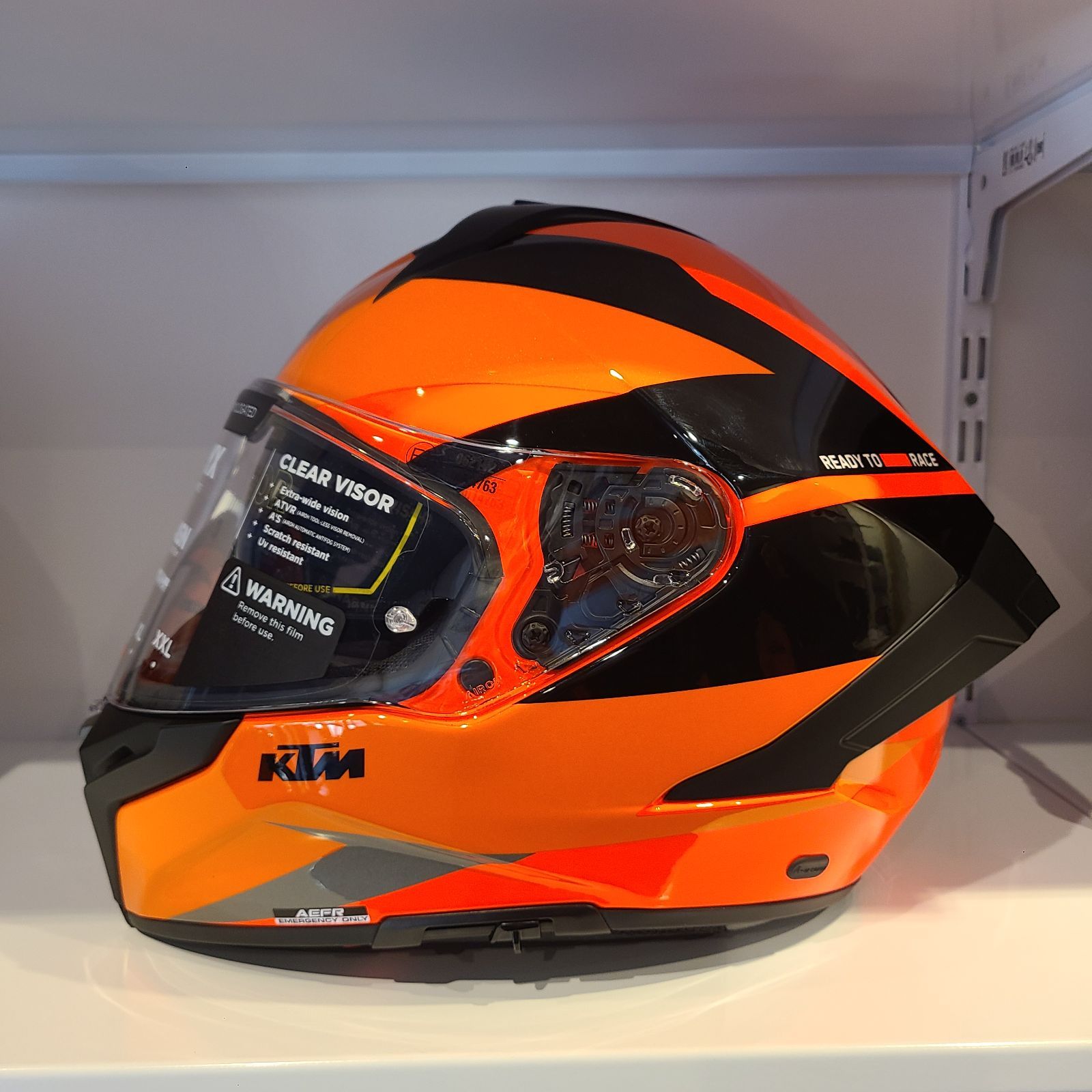 KTM MATRYX HELMET 軽量 ヘルメット Airoh サイズ L サンバイザー付き 着脱式内装 Pinlock® Max Vision  防曇レンズ付属 - メルカリ