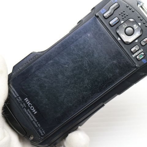 中古 RICOH WG-40 ブラック 防水カメラ RICOH 防水デジタルカメラ