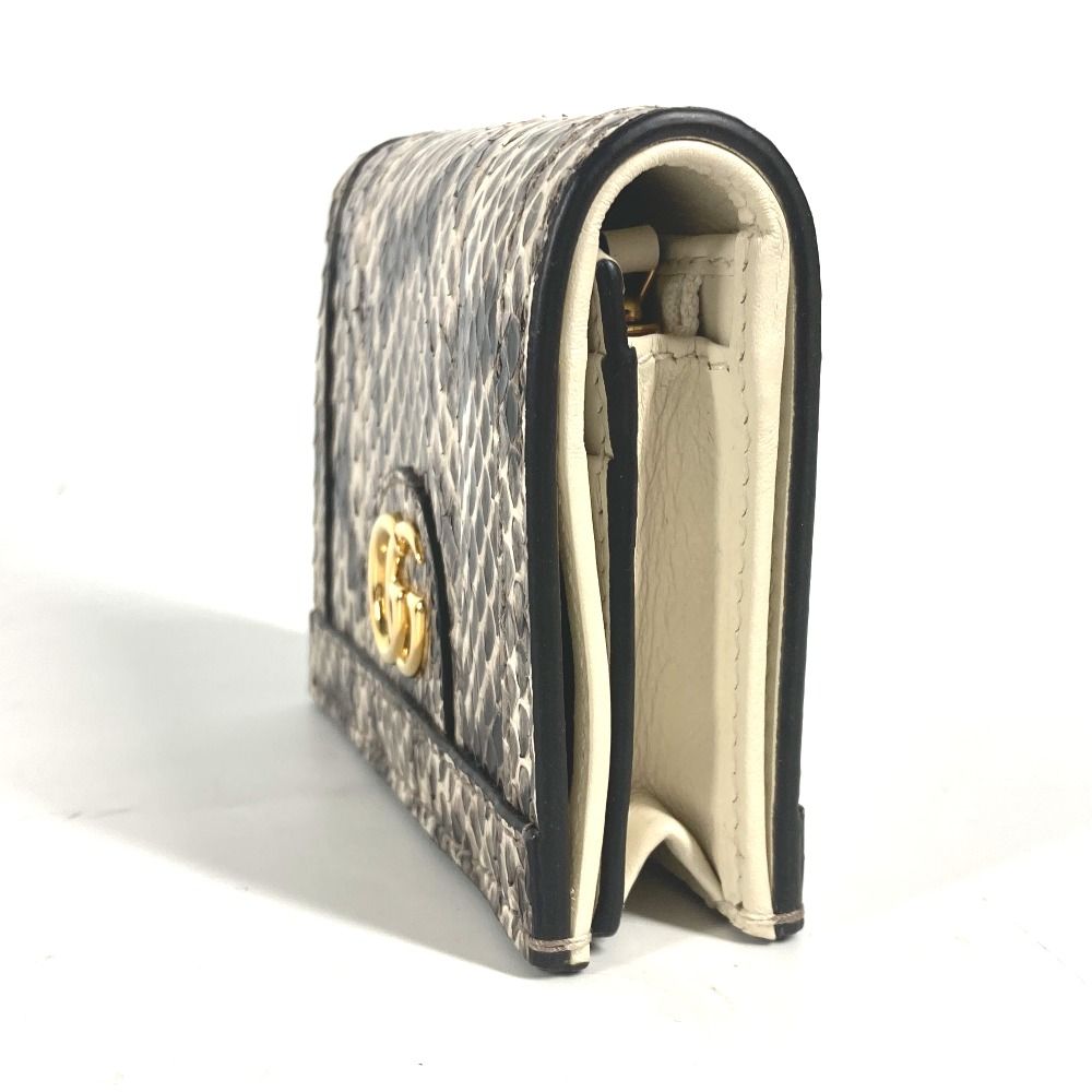 GUCCI グッチ 2つ折り財布 オフディア 523155 パイソン - メルカリ 