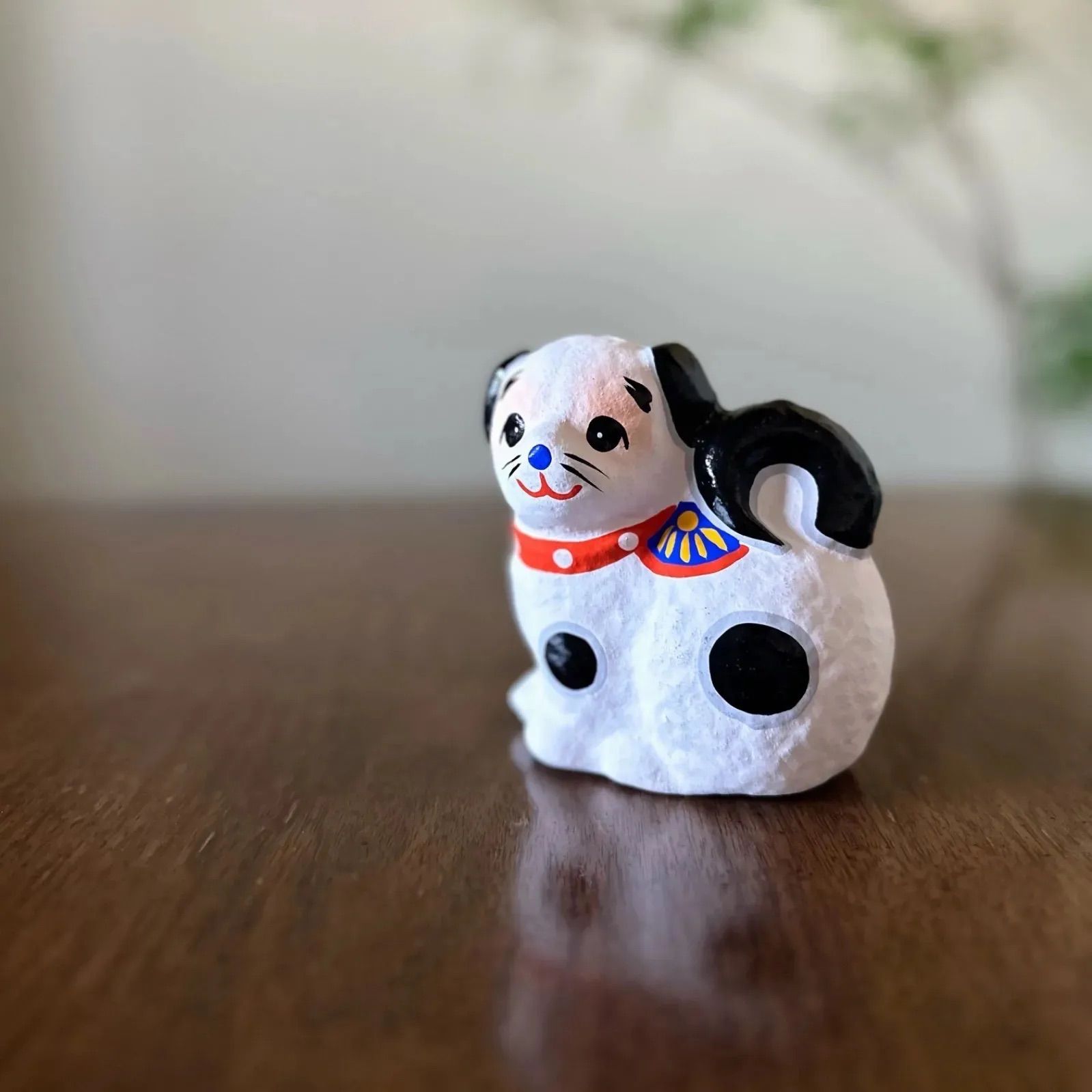 レトロ　古道具　土人形　泥人形　犬　戌　狛犬　アンティーク　広島　子宝　チン レトロ 古道具 土人形 泥人形 犬 戌 狛犬 アンティーク 広島