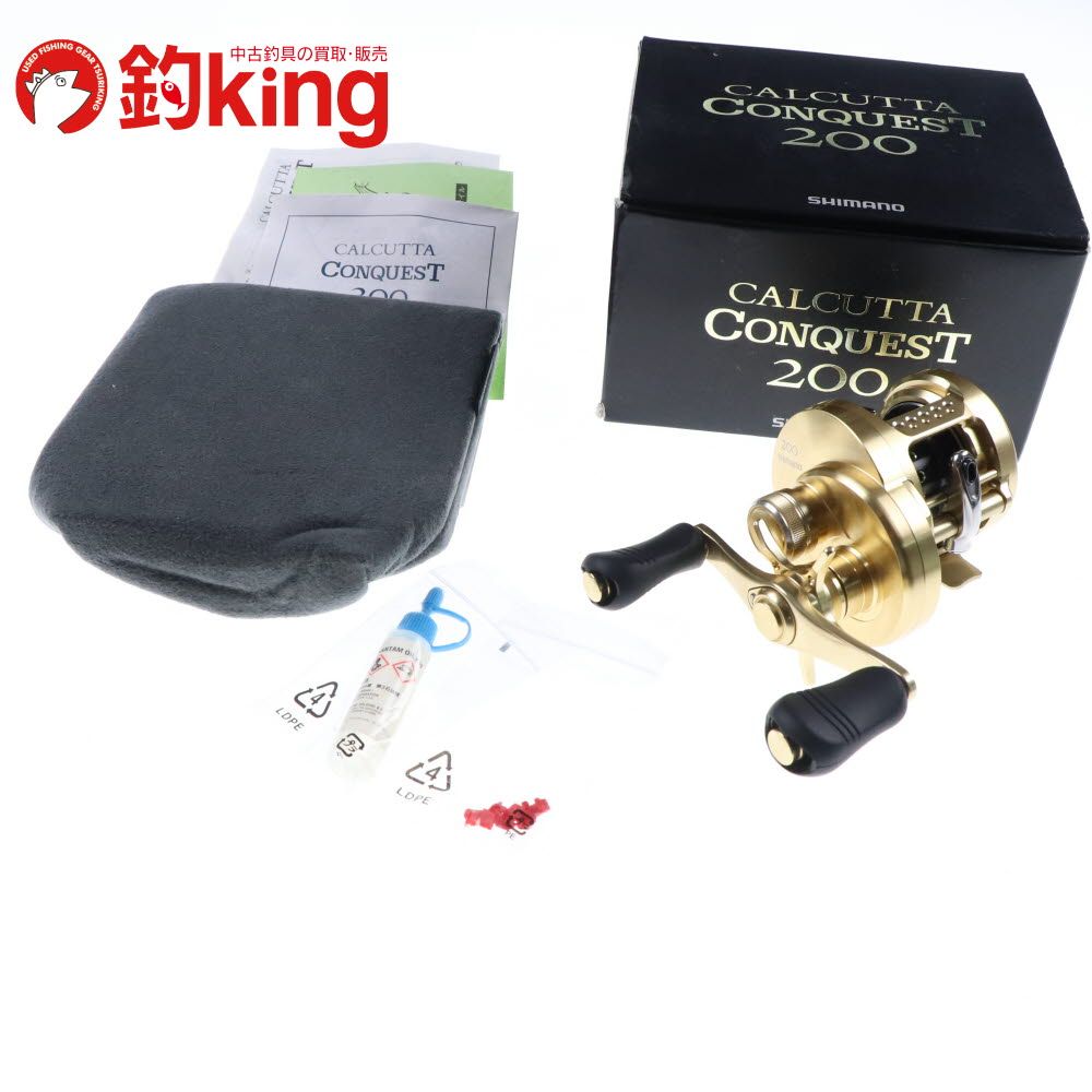 シマノ 14 カルカッタコンクエスト 200 |Y059M ♥ ブラックバス バス バス釣り ベイトリール 小型 ロッド リール ルアー