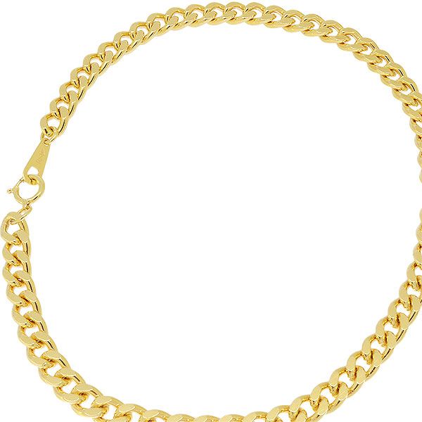 送料無料 返品可♪K18YG 2面シングル 喜平アンクレット 24.5cm 21.1g A♪ キヘイ 18金 イエローゴールド