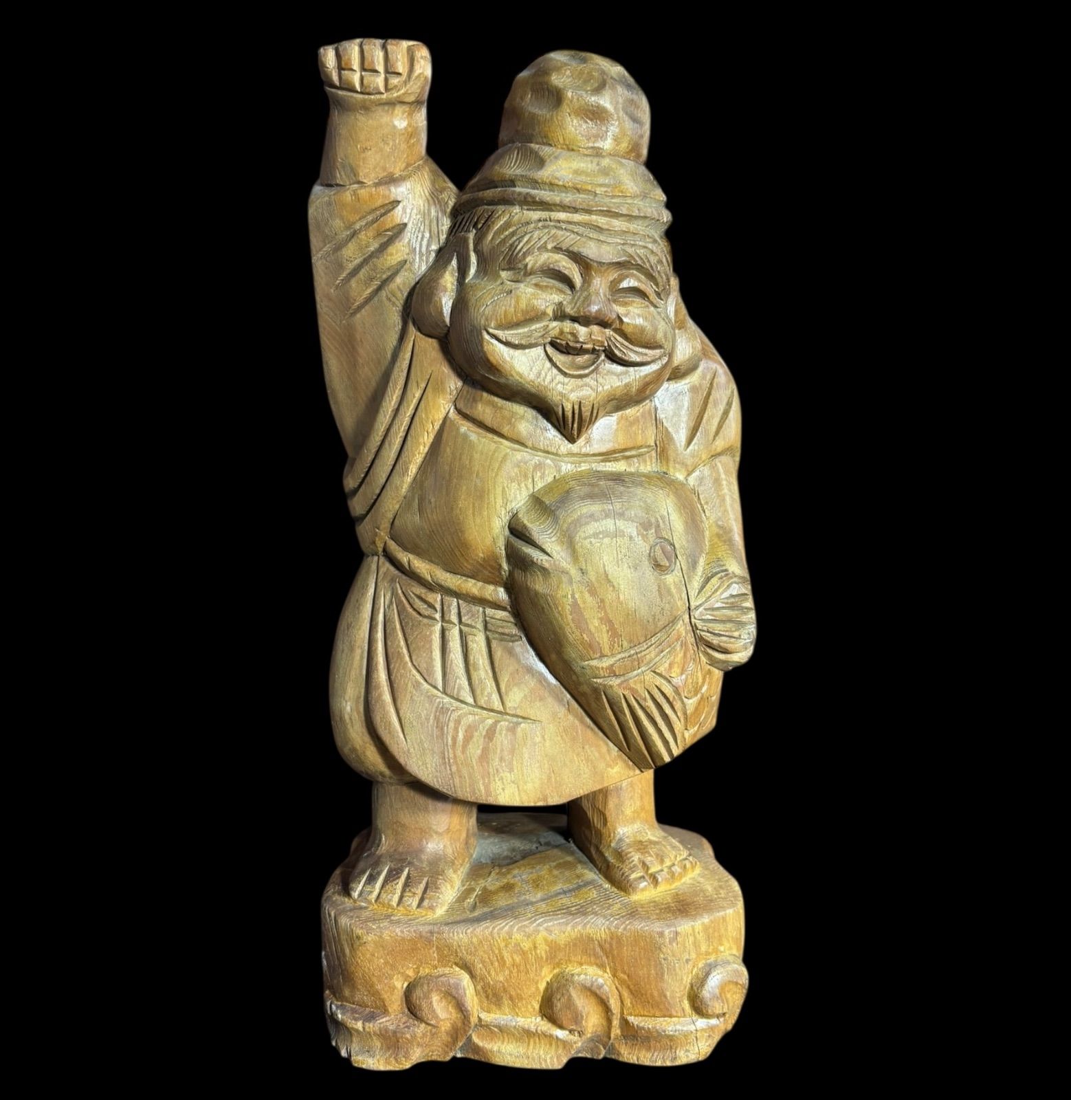 木彫り 大黒天 七福神 木製 大黒様 開運 縁起物 彫刻 仏像 古