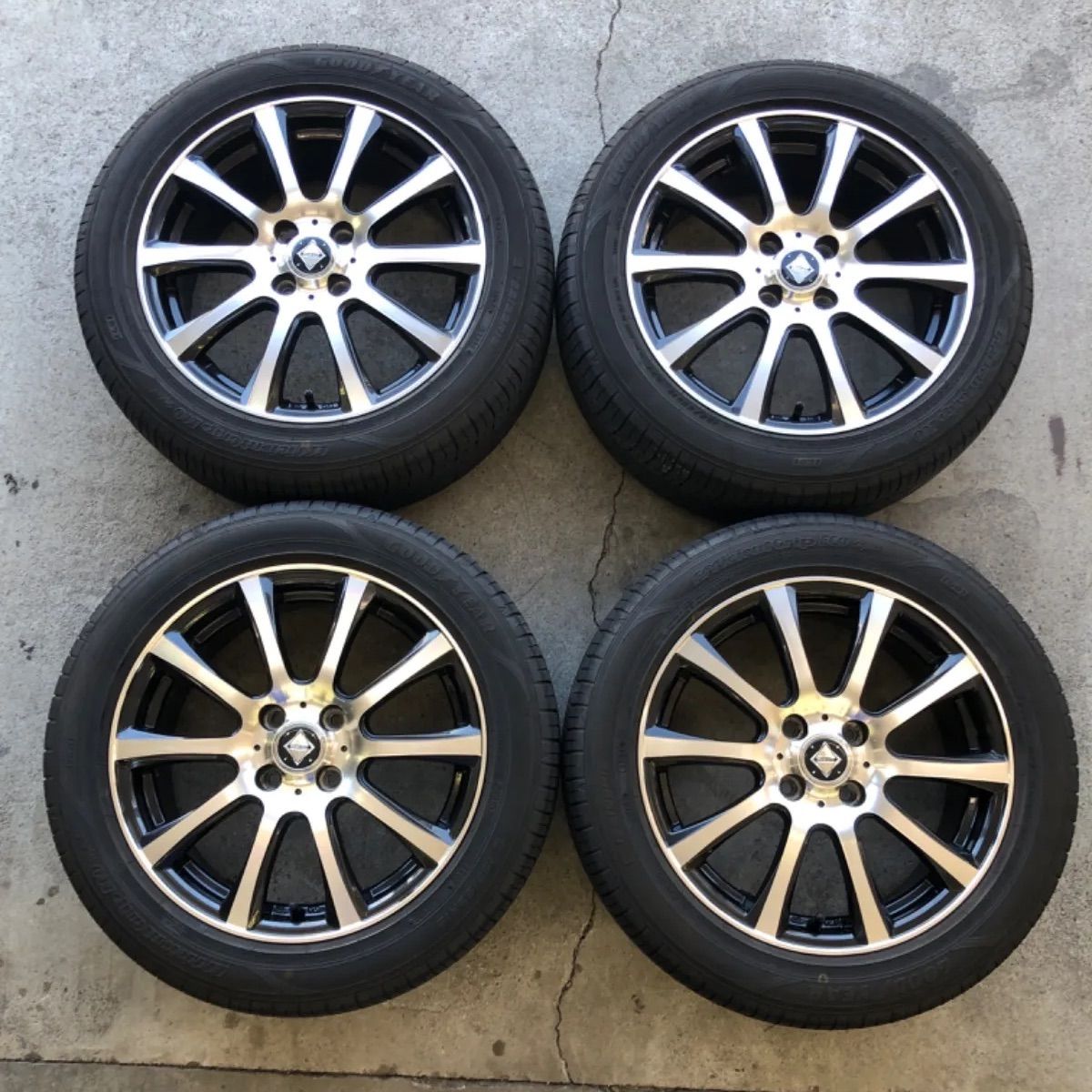 サマータイヤ 195/55R16 weds キューブ ティーダ ノート ウイング 