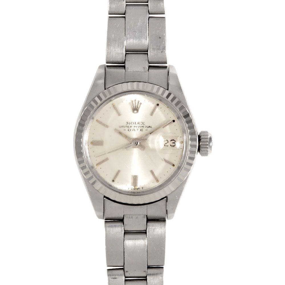 ロレックス ROLEX 6917 デイトジャスト 7桁31番台 腕時計 シルバー文字盤 SS WG レディース