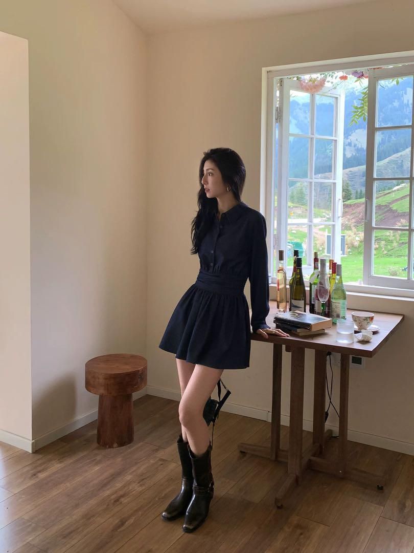 ♥ 春のモテ服 ウエストスリミングミニワンピデートにも最適 STEELWINDOWSANDDOORS_COM