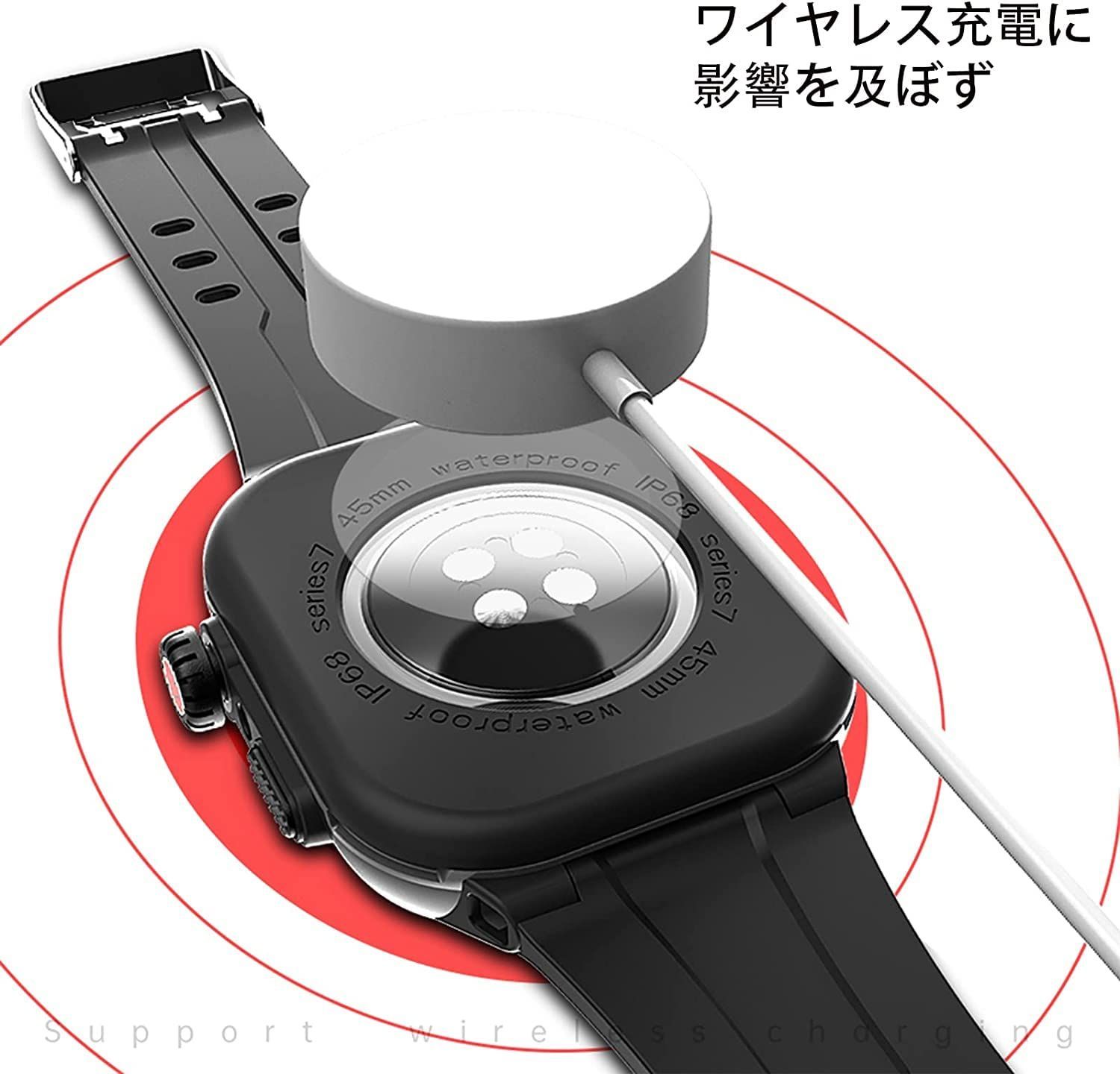 特価商品】apple 一体型 watch ガラスフィルム 用 水泳・スポーツ専用 カバー 360フルボディ防水 バンド アップルウォッチ  360度全面防水 ケース ケース Apple Apple Watch Series Watch 9/8/7 for 45 - メルカリ