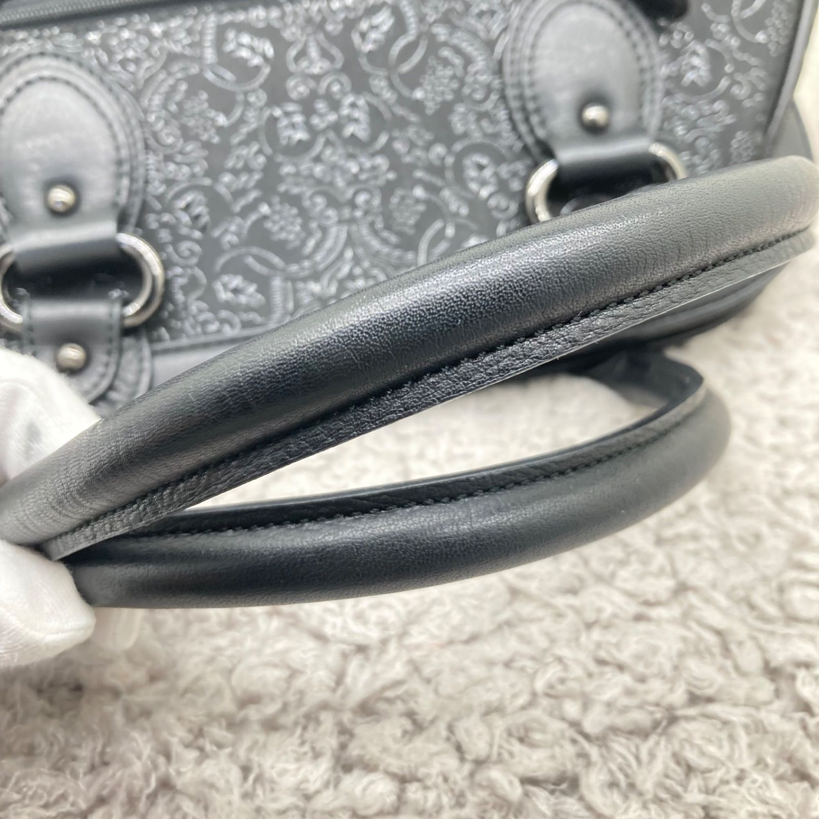 極美品❣️ 印傳屋 INDEN-YA インデンヤ 鹿革 漆塗り 総柄