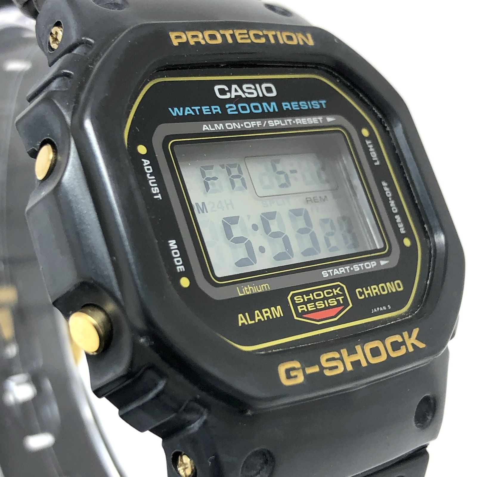 G-SHOCK DW-5600C-9V スピード ゴールドロゴ グリーン豆球