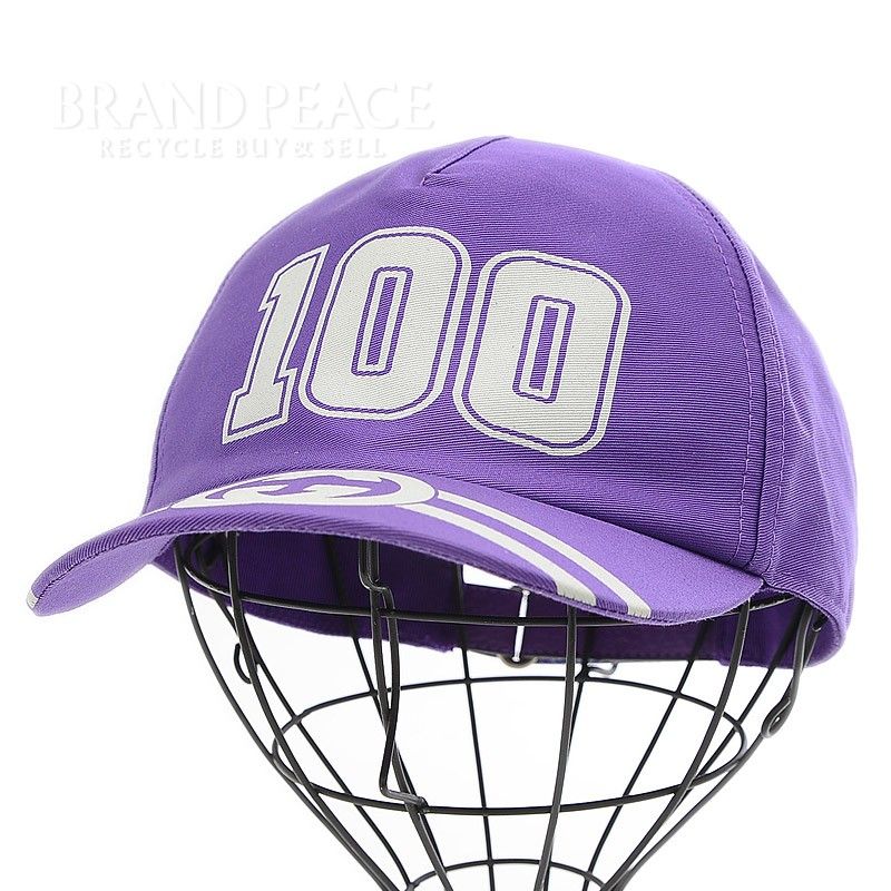 グッチ GG ベースボールキャップ 帽子 100周年記念 パープル 673081