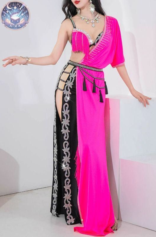 新品 未使用 新作 ベリーダンス衣装 ブラスカート3点セット BALADI