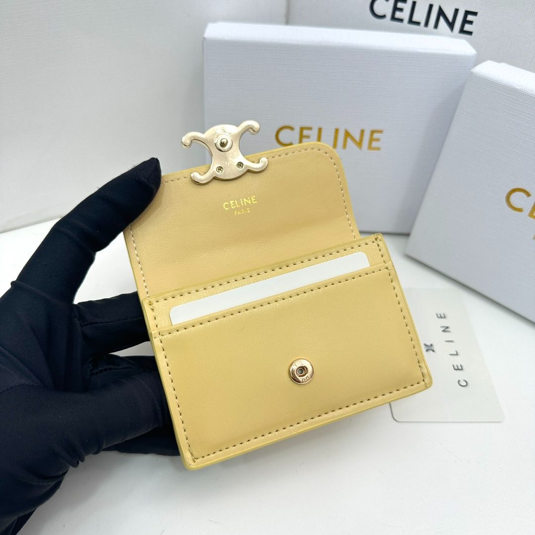 セリーヌ CELINE 財布 イエロー - メルカリ