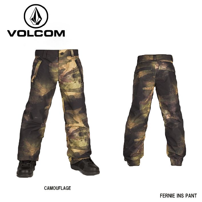 即出荷】スノーボード ウェア キッズ ジュニア 22-23 VOLCOM ボルコム こども用 FERNIE INS PANT CAM パンツ 防水  カモ柄 I1252300 日本正規品 - メルカリ