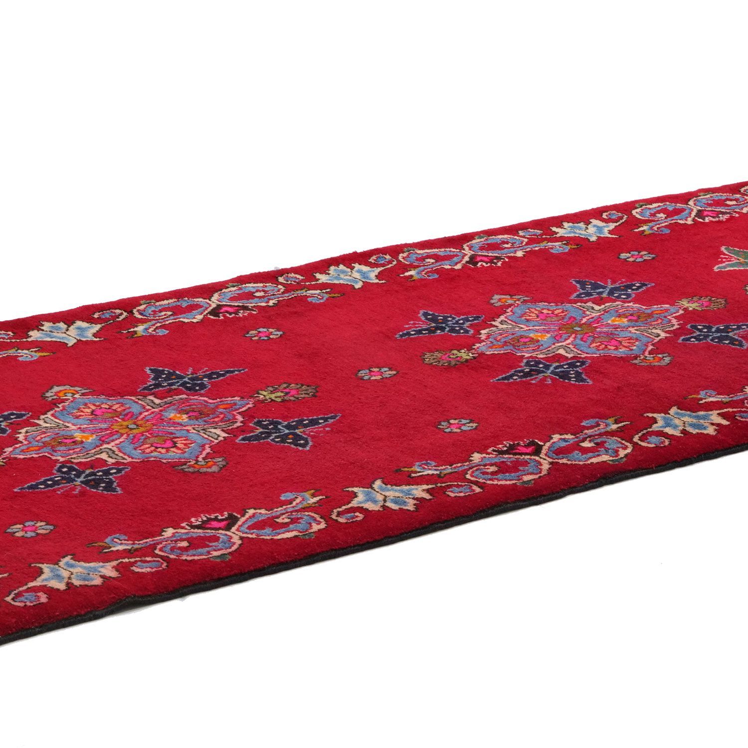 マシャッド 1950年代 2900×1000mm セミアンティーク スターメダリオン 手織り - carpet-アンティークペルシャ絨毯 ヴィンテージラグ専門店 MARWIL-DEMENAGEMENTS_CH