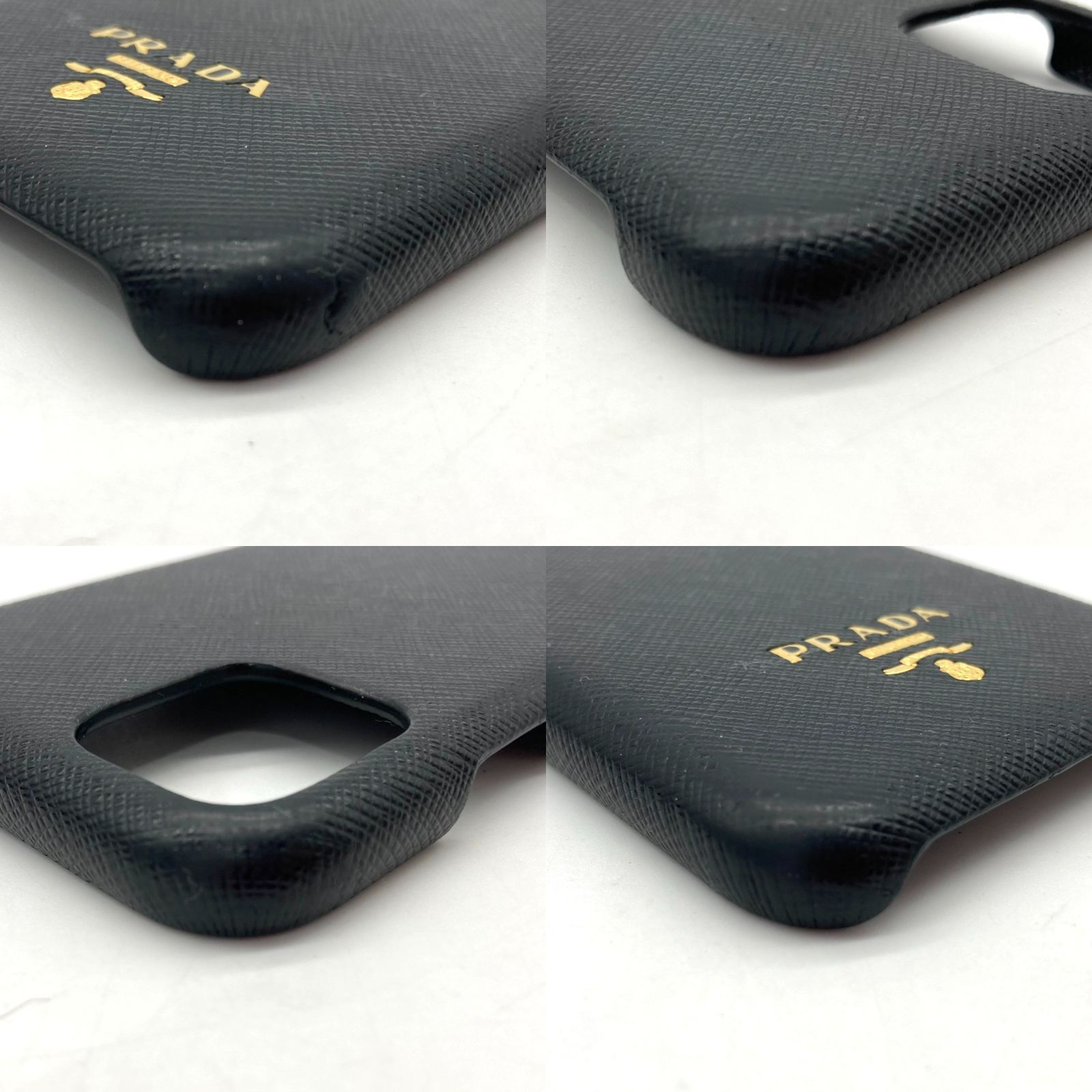 PRADA iPhone 11 ケース サフィアーノ レザー 12H114 黒 PRADA iPhone 11 ケース サフィアーノ レザー 12H114 黒 - メルカリ