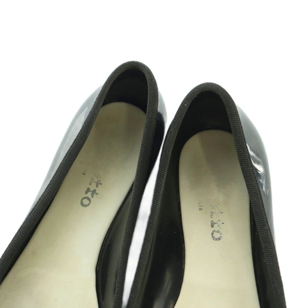 repetto バレエシューズ ラバー38 大人気】repetto レペット ブラック バレエシューズ 38 ラバー