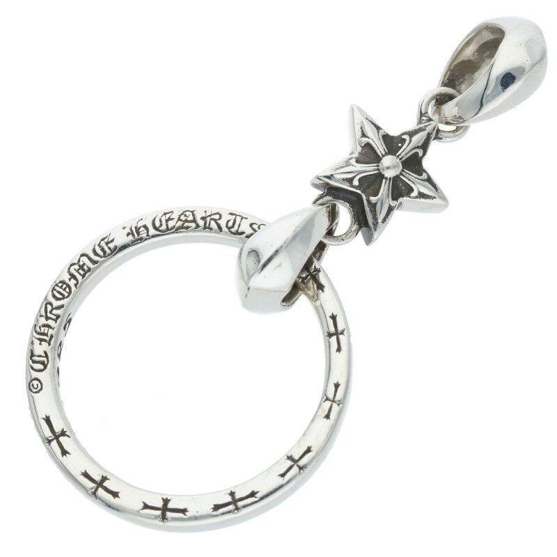 クロムハーツ EWLP SCRL/アイウェアループ NTFLスター/シルバー  