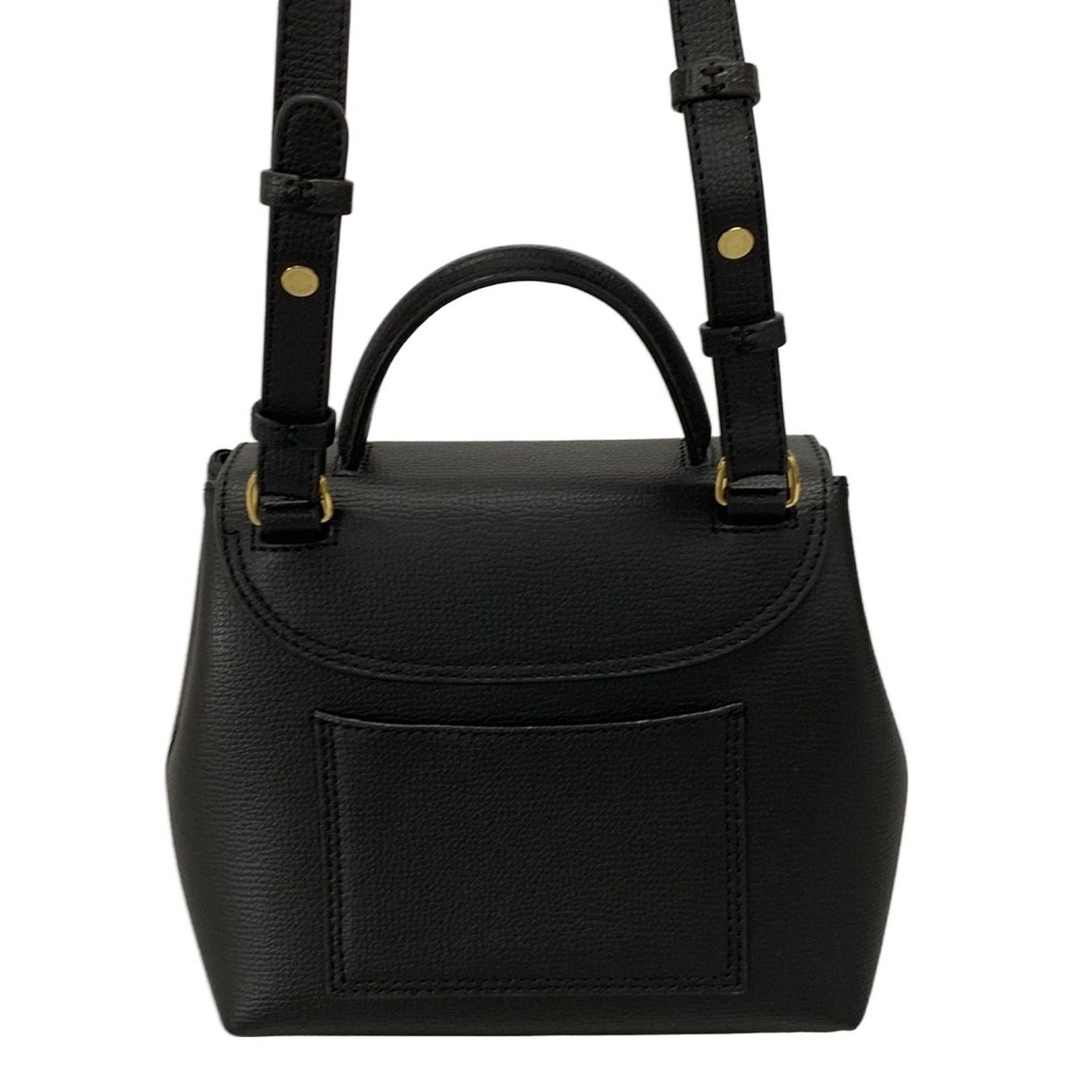 【美品】ポレーヌ　Numero Neuf ハンドバッグ　ブラック ポレーヌ/ハンドバッグ/Numero Neuf Mini(ヌメロ ヌフ ミニ