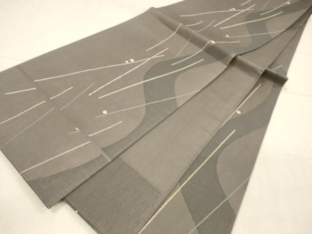 平和屋着物＊夏物 六通柄袋帯 抽象文様 金銀糸 鈴乃屋扱い 正絹