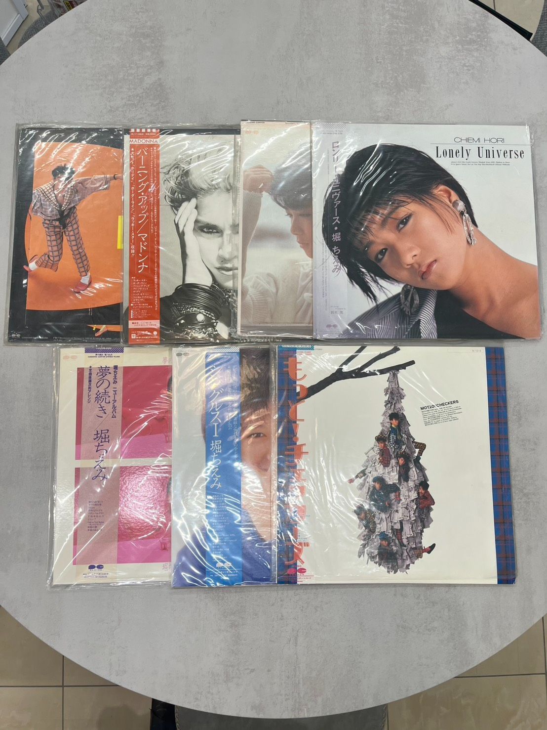 品 LP レコード 8枚セット 昭和レトロ 堀ちえみ チェッカーズ マドンナ 現状品